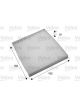 Valeo Cabin Air Filter Height 20mm, Width 193mm, Length 163mm Particle