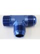 Aeroflow Tee With NPT On Run 1 Inch to -16AN Blue