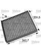 Valeo Cabin Air Filter Height 31mm, Width 234mm, Length 272mm Charcoal