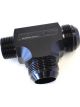Aeroflow Tee With NPT On Run 1 Inch to -20AN Black