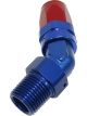 Aeroflow Male NPT Taper Swivel 45Â° Hose End 3/8