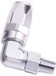 Aeroflow Male NPT Taper Swivel 90Â° Hose End 1/2