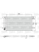 Valeo Condenser R134a 554mm Width 554mm Length 17mm