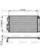 Valeo Condenser R134a with Dryer 605mm Width 348mm Length 16mm Depth