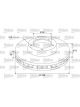Valeo Disc Brake Rotor (Single) Vented 296mm