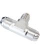 Aeroflow Flare AN Stepped Tee -10AN With -8AN On The Side Silver