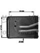 Valeo Heat Exchanger Interior Heating 205mm Width 170mm Length 30mm Depth For LH