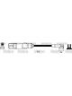 Valeo Ignition Cable Kit Silicone 7mm Dia 630mm Length