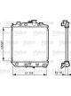 Valeo Radiator Engine Cooling 328mm Width 327mm Length 16mm 25mm Inlet 25mm
