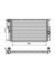 Valeo Radiator Engine Cooling 347mm Width 600mm Length 34mm Synthetic 32mm Inlet