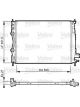 Valeo Radiator Engine Cooling 590mm Width 452mm Length 27mm Depth