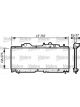 Valeo Radiator Engine Cooling 757mm Width 270mm Length 27mm Depth 35mm Inlet