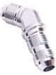 Aeroflow 45 Degree AN Bulkhead -8AN Silver