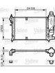 Valeo Radiator Engine Cooling with Coolant Regulator 322mm Width 530mm Len 23mm
