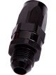 Aeroflow Male Taper Swivel Straight Hose End -10 to -10 Black