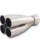 Vibrant Stainless Steel 4-1 Merge Collector 1.625