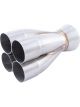 Vibrant Stainless Steel 4-1 Merge Collector 2.375