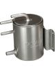 OBP 1 Litre Bulkhead Mount 100mm Diameter x 135mm Fuel Swirl Pot 90 Degree 10mm