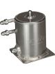 OBP 1 Litre Base Mount Fuel Swirl Pot with JIC Fittings