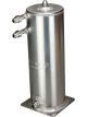 OBP 2 Litre Base Mount Fuel Swirl Pot with JIC Fittings