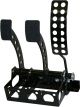 OBP Victory Floor Mounted Cockpit Fit 3 Pedal System - Flat Mild Steel Pedals