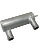 OBP Aluminum Water Swirl Pot with Parallel In and Out 195mm Body Length