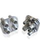 Aeroflow Billet 4 Port A/C Bulkhead Square 3 x -10, 1 x -6 Polished