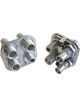 Aeroflow Billet 4 Port A/C Bulkhead Square 3 x -10, 1 x -6 Polished