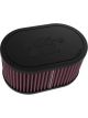 K&N Clamp-On Oval Straight Air Filter