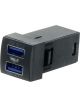 Hulk 4X4 Dual Usb Socket Qc3 Oe Rpl For New For Toyota Square Blue Led