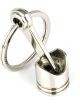 Engine Piston Pendant Keychain Metal Silver 1pc