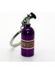 NOS Nitrogen Gas Bottle Keychain Purple