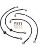 Hosetechnik Braided Brake Hose Kit Black