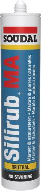 Soudal Silirub MA Silicone Sealant Marble Grey 310ml