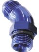 Aeroflow 45 Degree -8 ORB to -6AN Male Full Flow Adapter Blue
