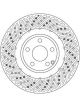 TRW Disc Brake Rotor (Single) 344mm
