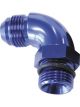 Aeroflow 90 Degree -8 ORB to -6AN Male Full Flow Adapter Blue