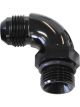 Aeroflow 90 Degree -10 ORB to -12AN Male Full Flow Adapter Black  AF903-12-10BLK
