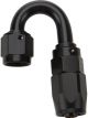 Allstar Performance Reusable Hose End Black 180 Degree Elbow -6AN
