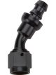 Allstar Performance Pushlock Hose End Black 30 Degree Elbow -6AN