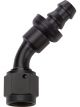 Allstar Performance Pushlock Hose End Black 45 Degree Elbow -6AN