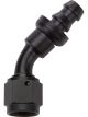 Allstar Performance Pushlock Hose End Black 45 Degree Elbow -8AN