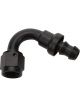 Allstar Performance Pushlock Hose End Black 120 Degree Elbow -16AN
