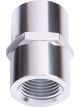 Aeroflow NPT Female Coupler 1/4 Inch Silver