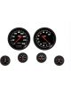 Classic Instruments Velocity Black 6 Gauge Set 2-1/8 Full Sweep