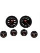 Classic Instruments Velocity Black 6 Gauge Set 2-5/8 Short Sweep