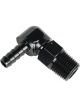 Derale Hose Barb Fitting 90 Degree 7/8-14 to 1/2in Barb