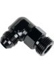 Derale Hose Barb Fitting 90 Degree 7/8-14 to -6AN Male