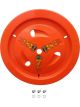 Dominator Racing Wheel Cover Dzus-On Fluorescent Orange Real Style