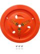 Dominator Racing Products Wheel Cover Dzus-On Fluorescent Orange